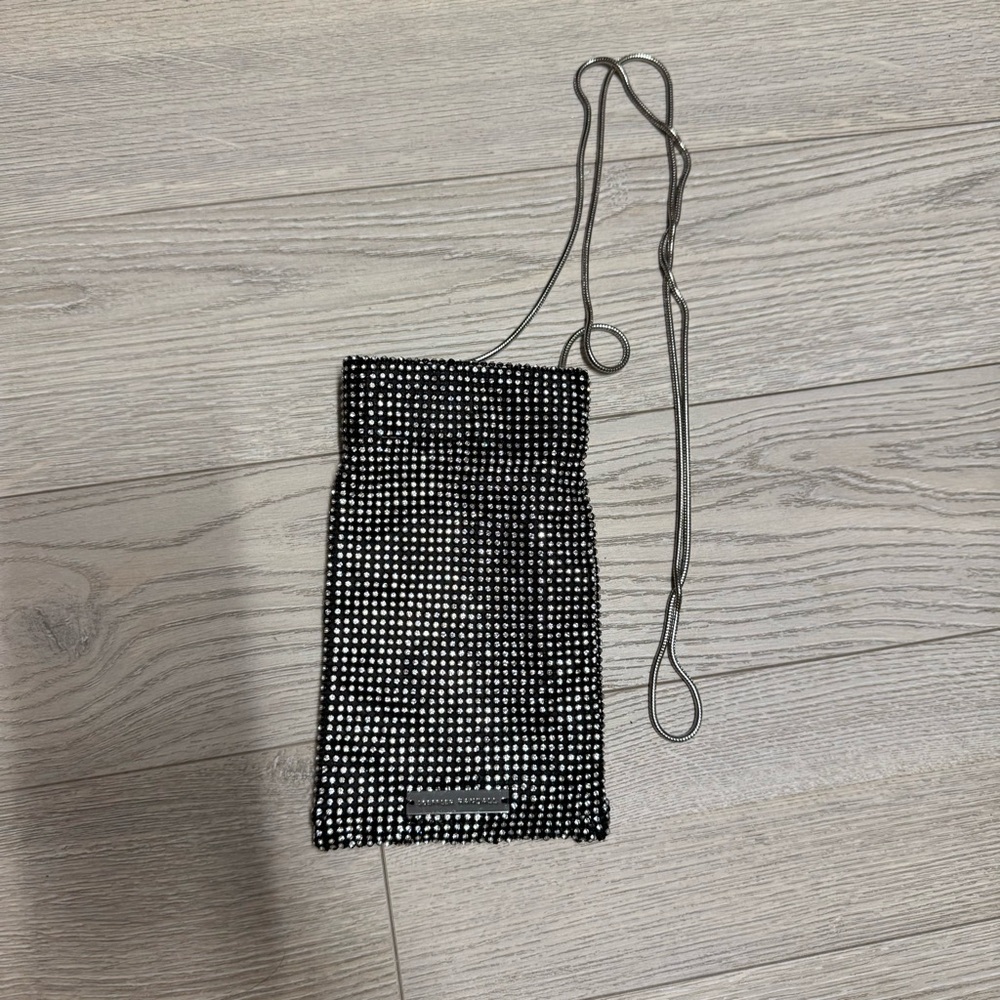 Loeffler Randall black diamond phone bag